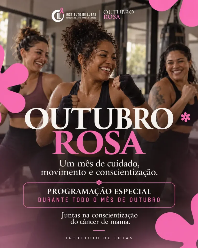 Outubro Rosa: programação especial durante todo o mês de outubro. Juntas na conscientização do câncer de mama.